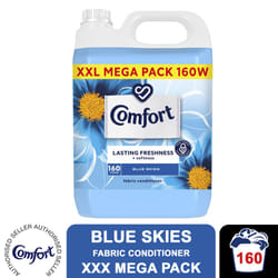 Comfort Fabric Conditioner XXL Mega Pack, 160W - Blue Skies