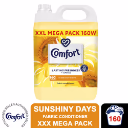 Comfort Fabric Conditioner XXL Mega Pack, 160W - Sunshiny Days