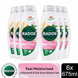 Radox Shower Gel Feel Moisturised 675ml, 3 or 6pk - Buy 6