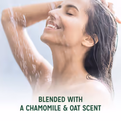 Mineral Therapy Feel Moisturised Body Wash shower gel with a chamomile & oat fragrance for a soothing shower experience 6x 450 ml