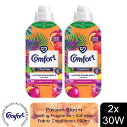 Comfort Fabric Conditioner Passion Bloom 900ml 30W - Buy 2
