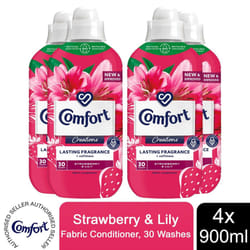 Comfort Fabric Conditioner Strawberry & Lily, 30W - Buy 4