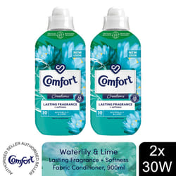 Comfort Fabric Conditioner Waterlily & lime 30W - Buy 2