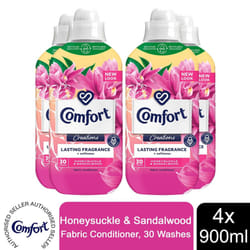 Comfort Creation Fabric Conditioner, 30-wash - Buy 4 - Honeysuckle & Sandalwood