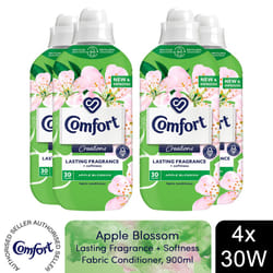Comfort Fabric Conditioner Apple Blossom 900ml 30W - Buy 4