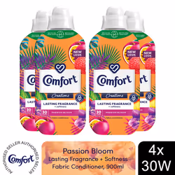 Comfort Fabric Conditioner Passion Bloom 900ml 30W - Buy 4