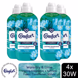 Comfort Fabric Conditioner Waterlily & lime 30W - Buy 4