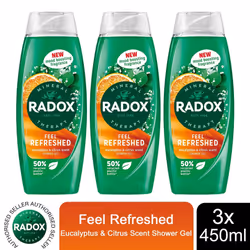 Radox Shower Gel Feel Refreshed - 450 ml - Buy 3 - Feel Refreshed