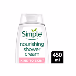 Simple Kind to Skin Nourishing Shower Cream with Gentle Formulation 450ml, 3 Pk