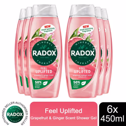 Radox Shower Gel Feel Uplifted - 450 ml - Buy 6 - Feel Uplifted
