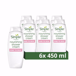 Nourishing Shower Cream dermatologically tested for gentle skin care 6x 450 ml