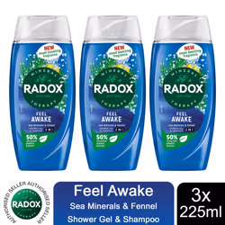 Radox Mineral Therapy Shower Gel - 225ml - Buy 3 - Feel Awake