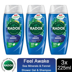 Radox Mineral Therapy Shower Gel - 225ml - Buy 3 - Feel Awake