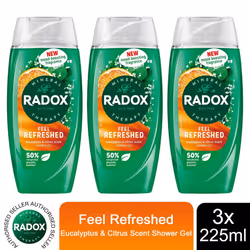 Radox Mineral Therapy Shower Gel - 225ml - Buy 3 - Feel Refreshed