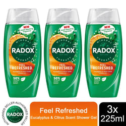 Radox Mineral Therapy Shower Gel - 225ml - Buy 3 - Feel Refreshed