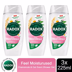Radox Mineral Therapy Shower Gel - 225ml - Buy 3 - Feel Moisturised