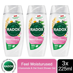 Radox Mineral Therapy Shower Gel - 225ml - Buy 3 - Feel Moisturised