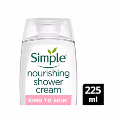 Simple Nourishing Shower Cream 225ml Pack of 3 Gentle Formulation Kind To Skin