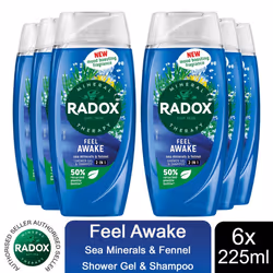 Radox Mineral Therapy Shower Gel - 225ml - Buy 6 - Feel Awake