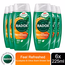 Radox Mineral Therapy Shower Gel - 225ml - Buy 6 - Feel Refreshed