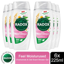 Radox Mineral Therapy Shower Gel - 225ml - Buy 6 - Feel Moisturised