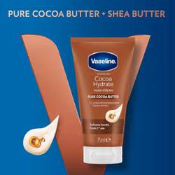 Vaseline Hand Cream Intensive Care Pure Cocoa Butter 75ml, 4 Pack