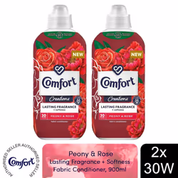 Comfort Fabric Conditioner Peony & Rose 900ml 30W - Buy 2