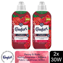 Comfort Fabric Conditioner Peony & Rose 900ml 30W - Buy 2