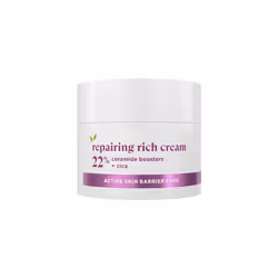 Repairing Rich Face Cream facial moisturiser with 22% ceramide boosters, organic cica and provitamin B5 for a stronger skin b ...