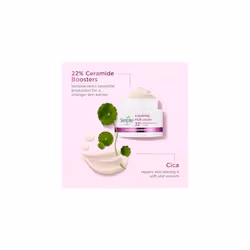 Repairing Rich Face Cream facial moisturiser with 22% ceramide boosters, organic cica and provitamin B5 for a stronger skin barrier repairs and