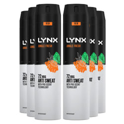 Lynx XXL Jungle Fresh Antiperspirant Deodorant 250ml, 6pack