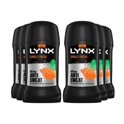 Lynx Anti-Perspirant Deodorant Stick Jungle Fresh 50ml, 6pk