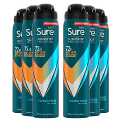 Sure Men Anti-perspirant Thermo Fresh Deodorant, 6x250ml