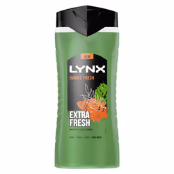 Jungle Fresh 3-in-1 Body Wash hair, face and body 6x 500 ml cleanser with a palm leaf & amber scent for a refreshing