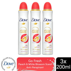 Dove Advanced Care Go Fresh AP Spray Peach & White Blossom, 200ml
