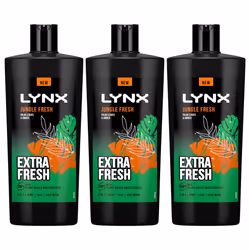 Lynx 3in1 Body, Face & Hair Wash Shower Gel 700ml, 3pk
