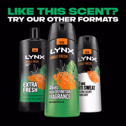 Lynx 3in1 Body, Face & Hair Wash Shower Gel 700ml, 3pk