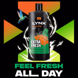 Lynx 3in1 Body, Face & Hair Wash Shower Gel 700ml, 3pk