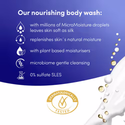 Advanced Care Deeply Nourishing Body Wash Body Cleanser shower gel with skin-natural nutrients for instantly lotion-soft skin 6x 400 ml