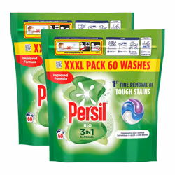 Persil XXXL 3in1 Laundry Washing Capsules Bio 120W, 2pk