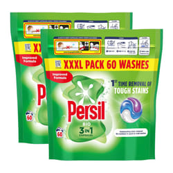 Persil XXXL 3in1 Laundry Washing Capsules Bio 120W, 2pk