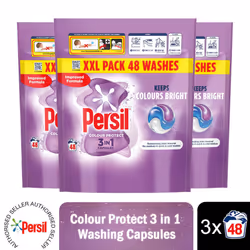 Persil XXL 3in1 Washing Capsules Protect Keeps Colour Bright 48W 3pk