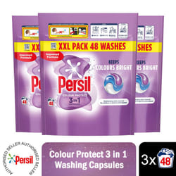 Persil XXL 3in1 Washing Capsules Protect Keeps Colour Bright 48W 3pk