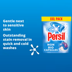 Persil XXL 3in-1 Washing Capsules Non Bio Gentle 48W, 3pk
