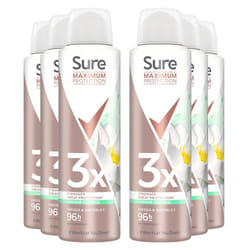 Sure Women Maximum Protection Antiperspirant Spray, 6x150ml