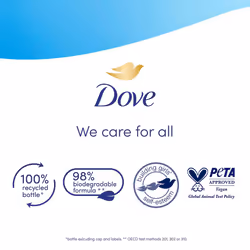 Dove Advanced Care Body Wash Gentle Scrub 225ml, 6pk
