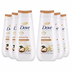 Dove Advanced Care Body Wash Pampering 24Hrs 225ml, 6pk