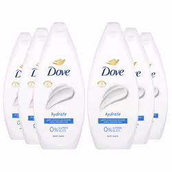 Dove Hydrate Body Wash 0% Sulfate SLES 225ml, 6 Pack