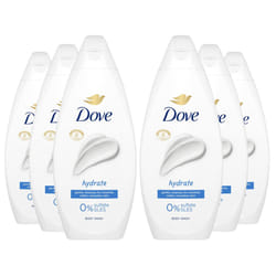 Dove Hydrate Body Wash 0% Sulfate SLES 225ml, 6 Pack