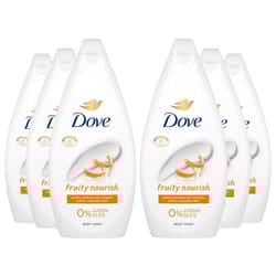 Dove Fruity Nourish Body Wash 0% Sulfate SLES 450ml,6pk